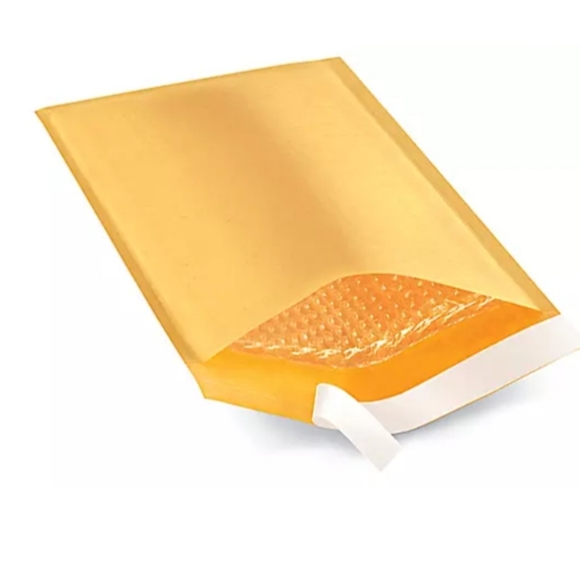 Bubble mailers 4x8 Kraft 25 count - Picture 2 of 2